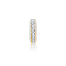 Load image into Gallery viewer, Crislu Gold Glaze White Enamel Cuff Earring
