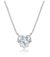 Crislu Adore Pendant Heart Necklace