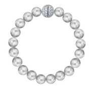Crislu Large Gray Pearl Bracelet
