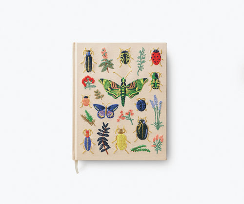 Rifle Paper Curio Embroidered Fabric Sketchbook