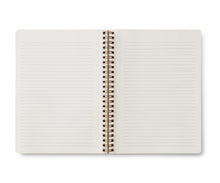Load image into Gallery viewer, Open Spiral Notebook with lines
