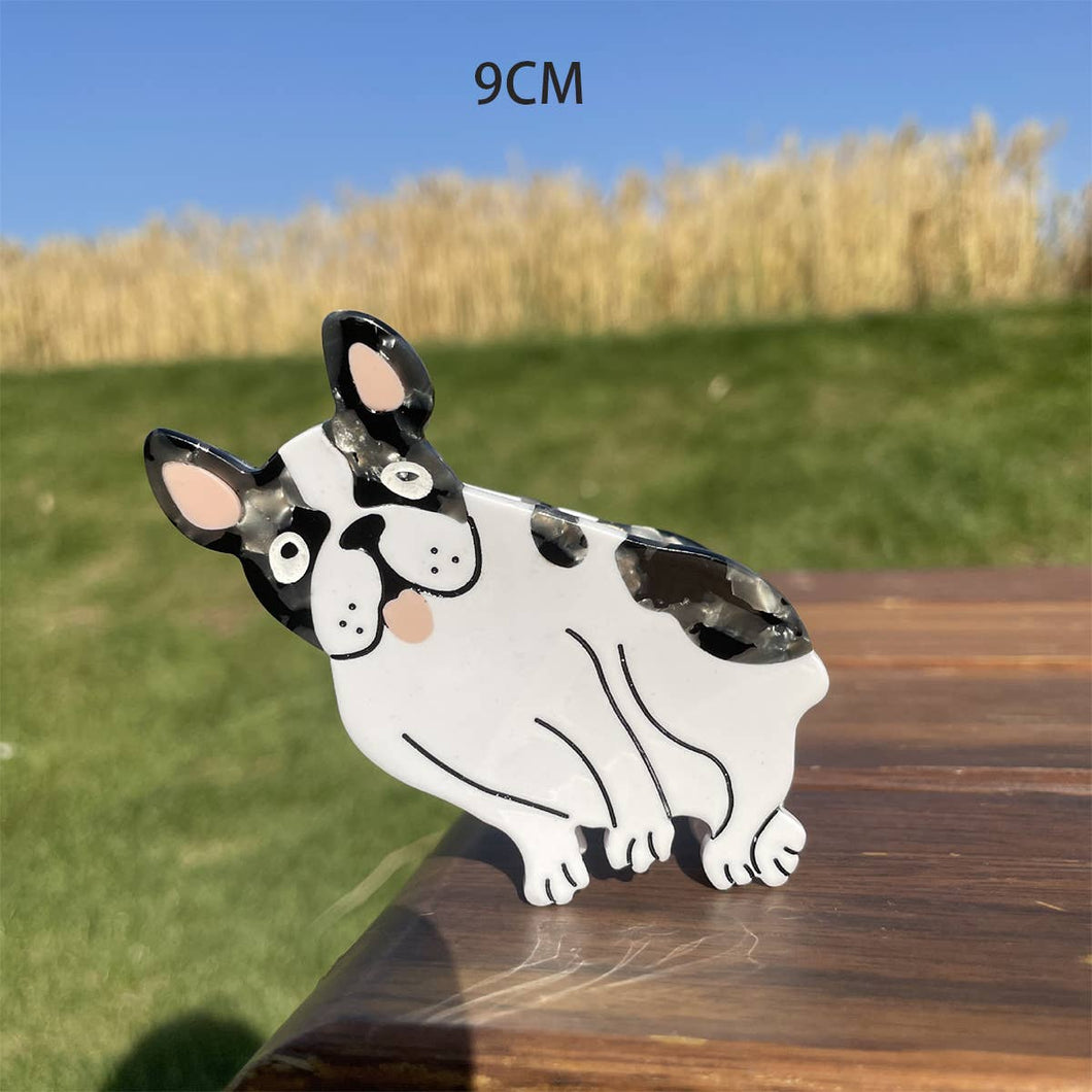 Cute Cartoon Dog Hair Clip - Frenchie