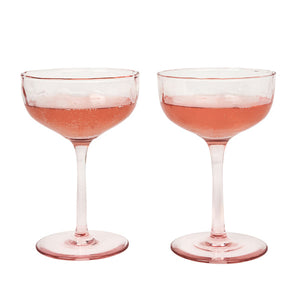 Juliska Puro Cocktail Coupe Glasses Set of 2