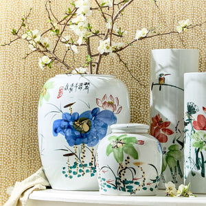 Japanese Flower Blossoms Vase