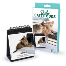 Load image into Gallery viewer, Daily Cattitudes - Desk Flipchart with box
