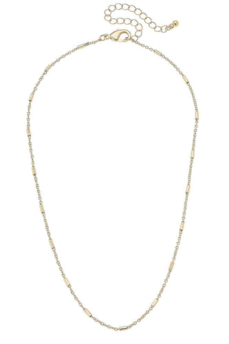 Gold necklace for charms