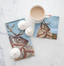 Load image into Gallery viewer, Dashing Reindeer Paper Napkins
