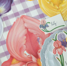 Load image into Gallery viewer, Die-Cut Iris Placemat
