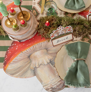 Die-Cut Mushroom Placemats