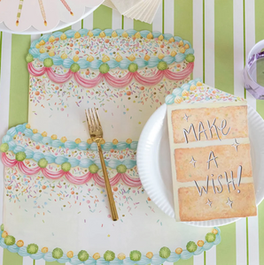 Die-Cut Birthday Cake Placemat