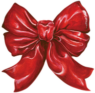 red bow table accent 