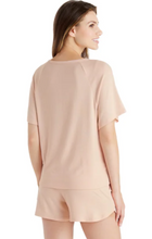 Load image into Gallery viewer, Dream Slouchy Tee Top with Shorts Lounge Set - Apricot
