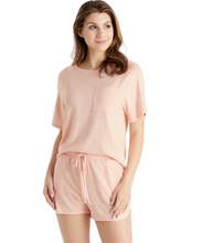 Load image into Gallery viewer, Dream Slouchy Tee Top with Shorts Lounge Set - Apricot
