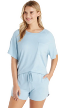 Load image into Gallery viewer, Dream Slouchy Tee Top with Shorts Lounge Set - Surf
