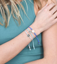 Load image into Gallery viewer, Dune Jewelry Touch The World Gray Elephant Bracelet - Alzheimer&#39;s Care &amp; Research
