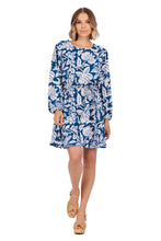 Load image into Gallery viewer, Dutton Flounce Dress - Navy
