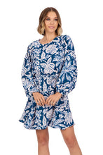 Load image into Gallery viewer, Dutton Flounce Dress - Navy
