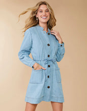 Load image into Gallery viewer, Spartina 449 Elena Denim Dress Isle of Palm Wash
