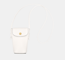 Load image into Gallery viewer, Longchamp Épure Phone Case in white leather
