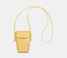 Load image into Gallery viewer, Longchamp Épure Phone Case in yellow leather

