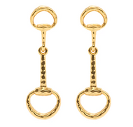 Capucine de Wulf Equestrian Snaffle Bit Earrings in gold