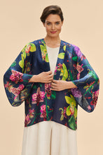 Load image into Gallery viewer, Exotic Evening in Ink Kimono Jacket
