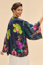 Load image into Gallery viewer, Exotic Evening in Ink Kimono Jacket
