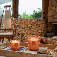 Load image into Gallery viewer, Voluspa Spiced Pumpkin Latte candles in home
