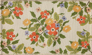 Rifle Paper Ivory & Floral Rug - 2'x3.9'