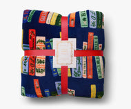 Rifle Paper Bookshelf Fleece Blanket