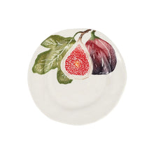 Load image into Gallery viewer, Vietri Fico Salad Plate with painted fig design 
