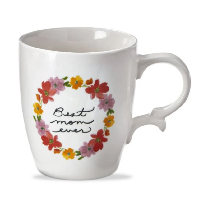 Floral Best Mom Ever Mug