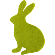 Load image into Gallery viewer, Hester &amp; Cook Spring Green Bunny Felt Placemat

