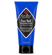 blue and black tube of Jack Black Face Buff Energizing Scrub