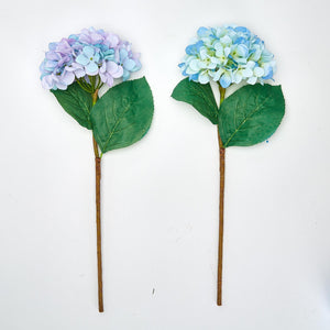 Faux Hydrangea Stem - 2 colors