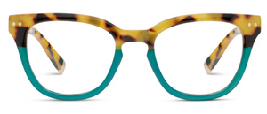 Faye Reading Glasses - Tokyo Tortoise/Teal