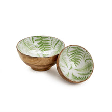 Load image into Gallery viewer, Fern Hand-Crafted Wood Pedestal Bowl
