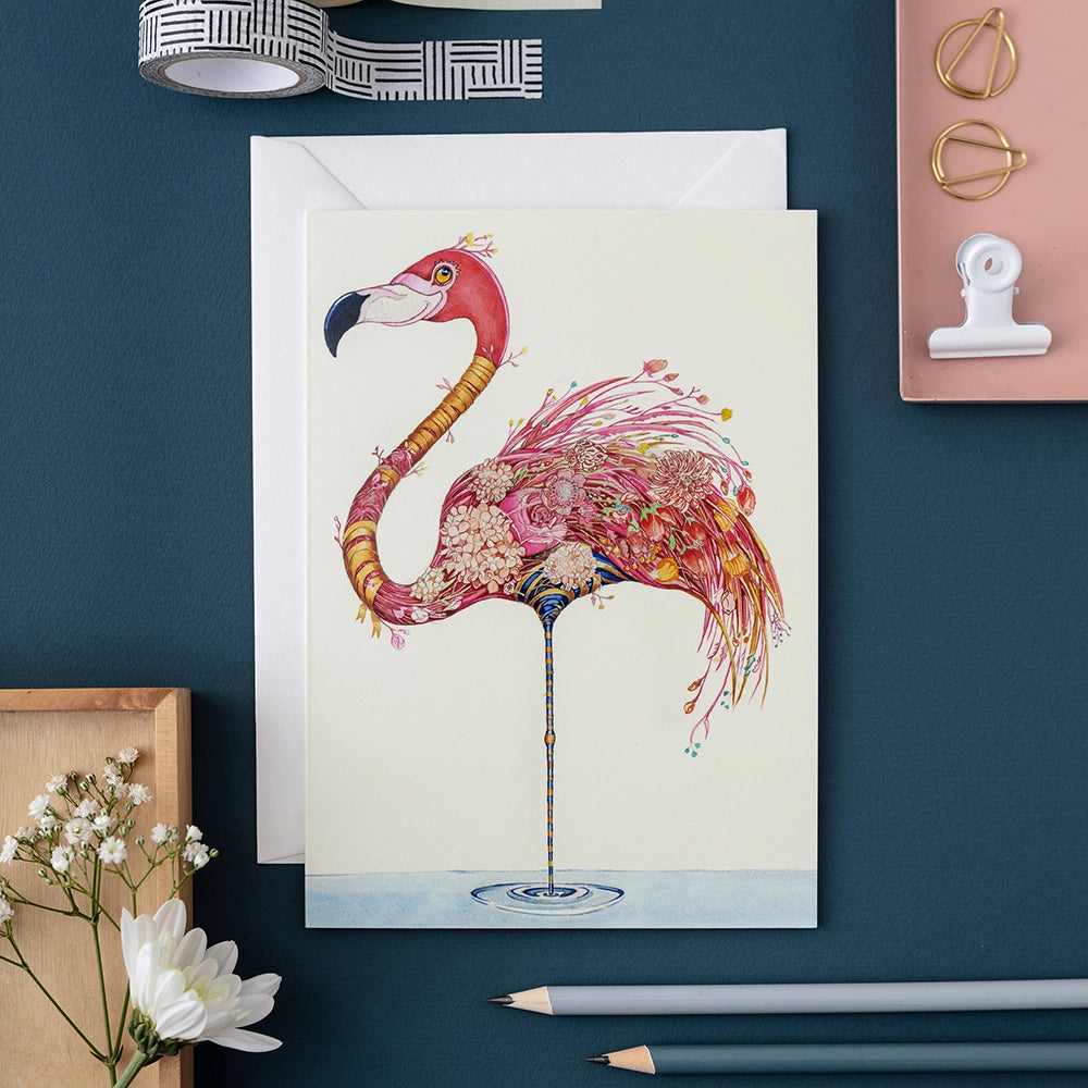 Flamingo Greeting Card