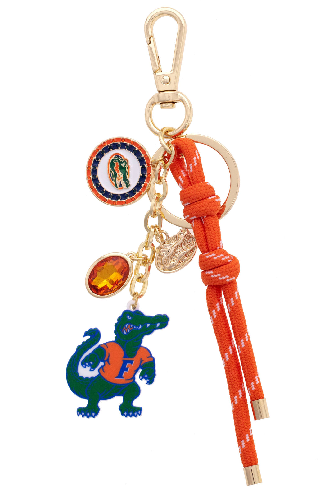 keychain with many gator charms