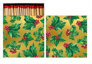 Hester & Cook Gilded Holly Matches