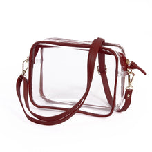 Load image into Gallery viewer, Game Day Clear Crossbody Bag - Garnet Maroon &amp; Gold
