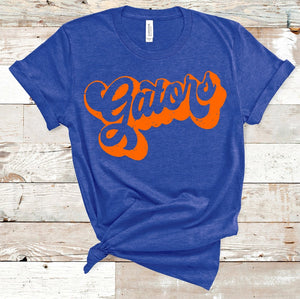 Gators Groovy Tee - Blue & Orange