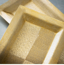 Load image into Gallery viewer, close up Gold Metal Decorative Tray
