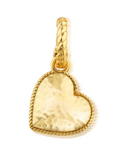 Load image into Gallery viewer, Gold heart charm
