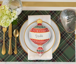 Green Plaid Placemats - 24pk