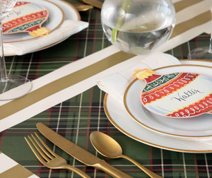 Green Plaid Placemats - 24pk