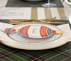 Green Plaid Placemats - 24pk