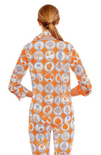 Load image into Gallery viewer, Gretchen Scott Designs Boyfriend Shirt - Circle of Love - Orange &amp; Periwinkle
