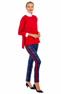 Gretchen Scott Designs Sneek A Peek Knit Sweater - Solid Crimson