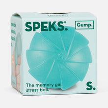 Load image into Gallery viewer, teal stress ball in branded packaging box
